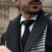 Load image into Gallery viewer, Nero - Black Silk Grenadine Tie
