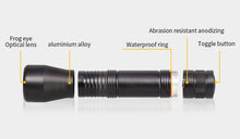 Load image into Gallery viewer, Black Light Flashlight UV Flashlight Super Bright LED Tactical Flashlights 1200 Lumen Rechargeable LED Zoomable UV Torch Waterproof Flashlight Lamp For Pet Urine Stains Detection/Camping
