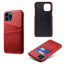 Load image into Gallery viewer, Black Luxury Men Card Holder Case for iPhone Business Classic Leather Wallet Case for iphone 12 13 14 Pro Max Phone Cover PU Leather Wallet Case with Card Pockets Back Cover

