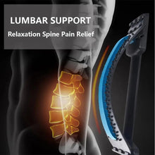 Load image into Gallery viewer, Black Purple Back Stretching Device Muscle Back Massage Relax Stretcher Posture Therapy Back Stretch Spine Pain Relief Stretcher Support Lower And Upper Muscle Pain Relief
