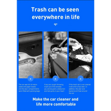 Load image into Gallery viewer, Black Small Trash Bin Garbage Can For Car Waste Rubbish Basket Organizer Storage Holder Car Accessories
