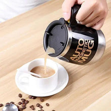 Load image into Gallery viewer, Black Smart Lazy Automatic Stainless Steel Self Stirring Magnetic Mug Creative Coffee Mixing Cup Automatic Self Mixing &amp; Spinning Cup Cute Christmas Birthday Gift Idea For Men And Women
