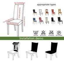 Load image into Gallery viewer, Black Spandex elastic wedding Chair Covers Anti-dirty housse de chaise office hotel chair cover seat  Chair Covers Protector Seat Case Chair Cover Seat Protector Super Fit Slipcover Stretch Removable Washable
