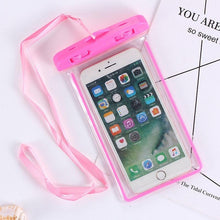 Load image into Gallery viewer, Black Universal Waterproof Phone Case Water Proof Bag Mobile Cover For iPhone 12 11 Pro Max 8 7 Waterproof Phone Bag Waterproof Phone Case With Lanyard for iPhone Case &amp; Strap
