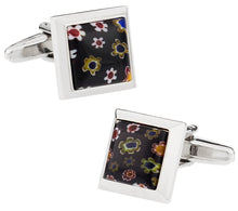 Load image into Gallery viewer, Black Venetian Cufflinks
