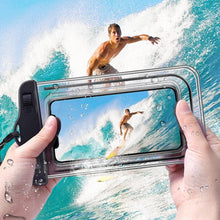 Load image into Gallery viewer, Black Waterproof Mobile Cover Pouch Mobile Case Phone Pouch for iPhone Outdoor Waterproof Phone Case Universal Bag For iPhone 13 12 11 Pro Max Waterproof Phone Pouch Case &amp; Strap
