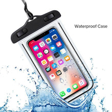 Load image into Gallery viewer, Black Waterproof Mobile Cover Pouch Mobile Case Phone Pouch for iPhone Outdoor Waterproof Phone Case Universal Bag For iPhone 13 12 11 Pro Max Waterproof Phone Pouch Case &amp; Strap
