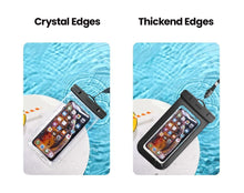 Load image into Gallery viewer, Black Waterproof Phone Case Bag For iPhone 14 13 12 Pro Max Swim Pouch For Universal Protective Phone Case Universal Waterproof Underwater Dustproof Touch Phone Case for iPhone
