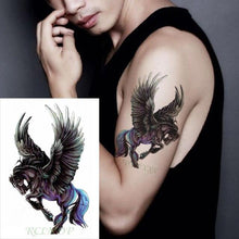 Load image into Gallery viewer, Black Waterproof Temporary Tattoo Sticker Different Design Colorful Fake Tattoo Arm Hand For Halloween Party Womens Mens
