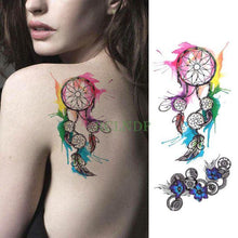 Load image into Gallery viewer, Black Waterproof Temporary Tattoo Sticker Different Design Colorful Fake Tattoo Arm Hand For Halloween Party Womens Mens
