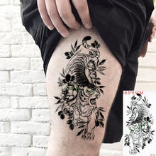 Load image into Gallery viewer, Black Waterproof Temporary Tattoo Sticker Different Design Colorful Fake Tattoo Arm Hand For Halloween Party Womens Mens
