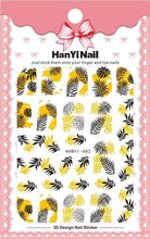 Load image into Gallery viewer, Black White 3D Nail Sticker Decals Cool English Letter Nail Art Decoration Manicure Design Christmas New Year Gift French Nail Art Stickers Decals 8Sheets Nail Art Supplies 3D Self-Adhesive Nail Art Decoration  Pattern Nail Accessories Classic Simple
