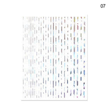 Load image into Gallery viewer, Black White 3D Nail Stickers Metal Gold Silver Geometric Tassel Strip Line Adhesive Transfer Decals Nail Art Design  Gold Silver Metal Nail Sticker  Metallic Curve Strip Line Nail Decal Self-Adhesive 3D Wave Design Nail Tips Decorations Manicure for Women
