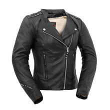 Load image into Gallery viewer, Black Widow - Women's Motorcycle Leather Jacket
