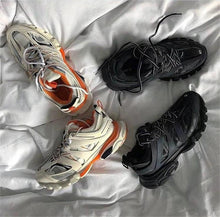 Load image into Gallery viewer, Black Womens Breathable Sneakers  Spring Mesh  Sneakers Woman Elegant Casual Sneakers Outdoor Sport Summer Couple Cushion Flats Running Womens Sneakers
