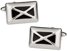 Load image into Gallery viewer, Black X Cufflinks
