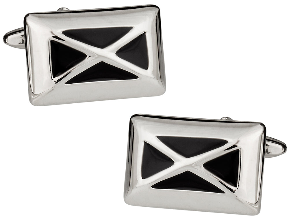 Black X Cufflinks