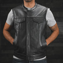 Load image into Gallery viewer, Sharp Shooter Men's Motorcycle Leather Vest
