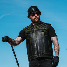 Load image into Gallery viewer, Sinister - Men's Motorcycle Leather Vest
