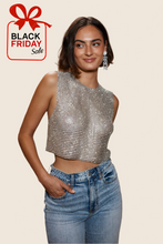 Load image into Gallery viewer, Bijou Rhinestone Tank
