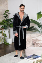 Load image into Gallery viewer, Men’s Robe with Hood – Ultra-Soft Plush Comfort for Everyday Use
