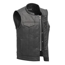 Load image into Gallery viewer, Blaster Men's Leather Motorcycle Vest
