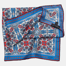 Load image into Gallery viewer, Barbaresco - Silk Neckerchief - Blue and Red

