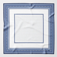 Load image into Gallery viewer, Pois - Silk Pocket Square - Blue
