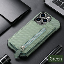 Load image into Gallery viewer, Blue Cards Wallet Leather Phone Case For Iphone 14 Plus 13 12 Mini 11 Pro Max X Xs Xr Men Luxury Business Purse Card Holder Cover  Phone Case With Card Sleeve Men Phone Case
