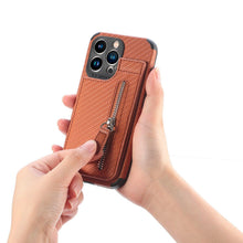 Load image into Gallery viewer, Blue Cards Wallet Leather Phone Case For Iphone 14 Plus 13 12 Mini 11 Pro Max X Xs Xr Men Luxury Business Purse Card Holder Cover  Phone Case With Card Sleeve Men Phone Case
