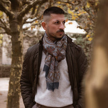 Load image into Gallery viewer, Uffizi - Wool Scarf - Tuscan Blue

