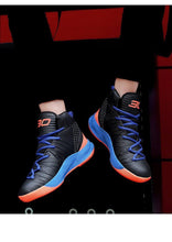 Load image into Gallery viewer, Blue Men High Quality Basketball Sneakers Boys Basket Shoes Autumn High Top Anti-Slip Outdoor Sports Shoes Trainer Professional Anti Slip Sports Sneakers

