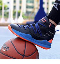 Load image into Gallery viewer, Blue Men High Quality Basketball Sneakers Boys Basket Shoes Autumn High Top Anti-Slip Outdoor Sports Shoes Trainer Professional Anti Slip Sports Sneakers
