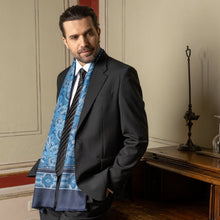 Load image into Gallery viewer, Ferrara - Silk Scarf - Blue
