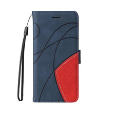Load image into Gallery viewer, Blue PU Leather Wallet Flip Phone Case Cover For iPhone 13 Pro Max Case Leather Flip Cover iPhone 13 Pro Phone Case For  iPhone 12 Mini 14 11 8 7 6 6s Plus 5 5s Case
