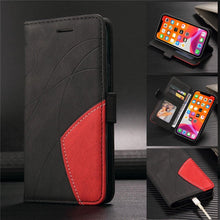 Load image into Gallery viewer, Blue PU Leather Wallet Flip Phone Case Cover For iPhone 13 Pro Max Case Leather Flip Cover iPhone 13 Pro Phone Case For  iPhone 12 Mini 14 11 8 7 6 6s Plus 5 5s Case
