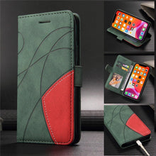 Load image into Gallery viewer, Blue PU Leather Wallet Flip Phone Case Cover For iPhone 13 Pro Max Case Leather Flip Cover iPhone 13 Pro Phone Case For  iPhone 12 Mini 14 11 8 7 6 6s Plus 5 5s Case
