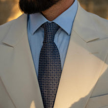 Load image into Gallery viewer, Ravenna - Silk Jacquard Tie - Blue
