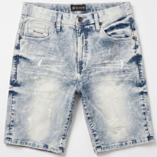 Load image into Gallery viewer, M613 Pastoni Denim Shorts - Light Wash
