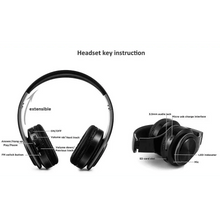 Load image into Gallery viewer, Bluetooth Foldable Earphone Unique Wireless Stereo Headphones Sport Earphone With Microphone Modern Music Headphones
