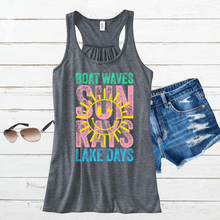 Load image into Gallery viewer, Boat Waves Sun Rays Tank
