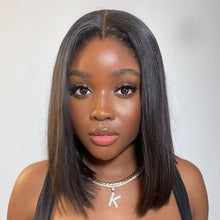 Load image into Gallery viewer, Bob Wig Short Lace Front Human Hair Wigs For Women Brazilian Bone Straight Frontal Wig Short Pixie Cut Human Hair Wigs For Black Women Gifts for Girlfriends
