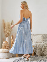 Load image into Gallery viewer, Bohemian Halter Maxi Dress - Women's Summer Sleeveless Flowy Beach Dress
