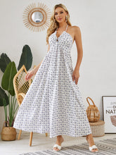 Load image into Gallery viewer, Bohemian Halter Maxi Dress - Women's Summer Sleeveless Flowy Beach Dress
