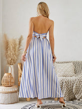 Load image into Gallery viewer, Bohemian Halter Maxi Dress - Women's Summer Sleeveless Flowy Beach Dress
