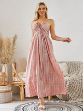 Load image into Gallery viewer, Bohemian Halter Maxi Dress - Women's Summer Sleeveless Flowy Beach Dress
