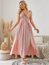 Load image into Gallery viewer, Bohemian Halter Maxi Dress - Women's Summer Sleeveless Flowy Beach Dress
