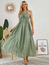 Load image into Gallery viewer, Bohemian Halter Maxi Dress - Women's Summer Sleeveless Flowy Beach Dress
