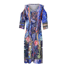 Load image into Gallery viewer, Boho Chic V-Neck Tie Dye Dresses
