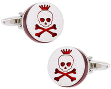 Load image into Gallery viewer, Bonehead Skull Cufflinks

